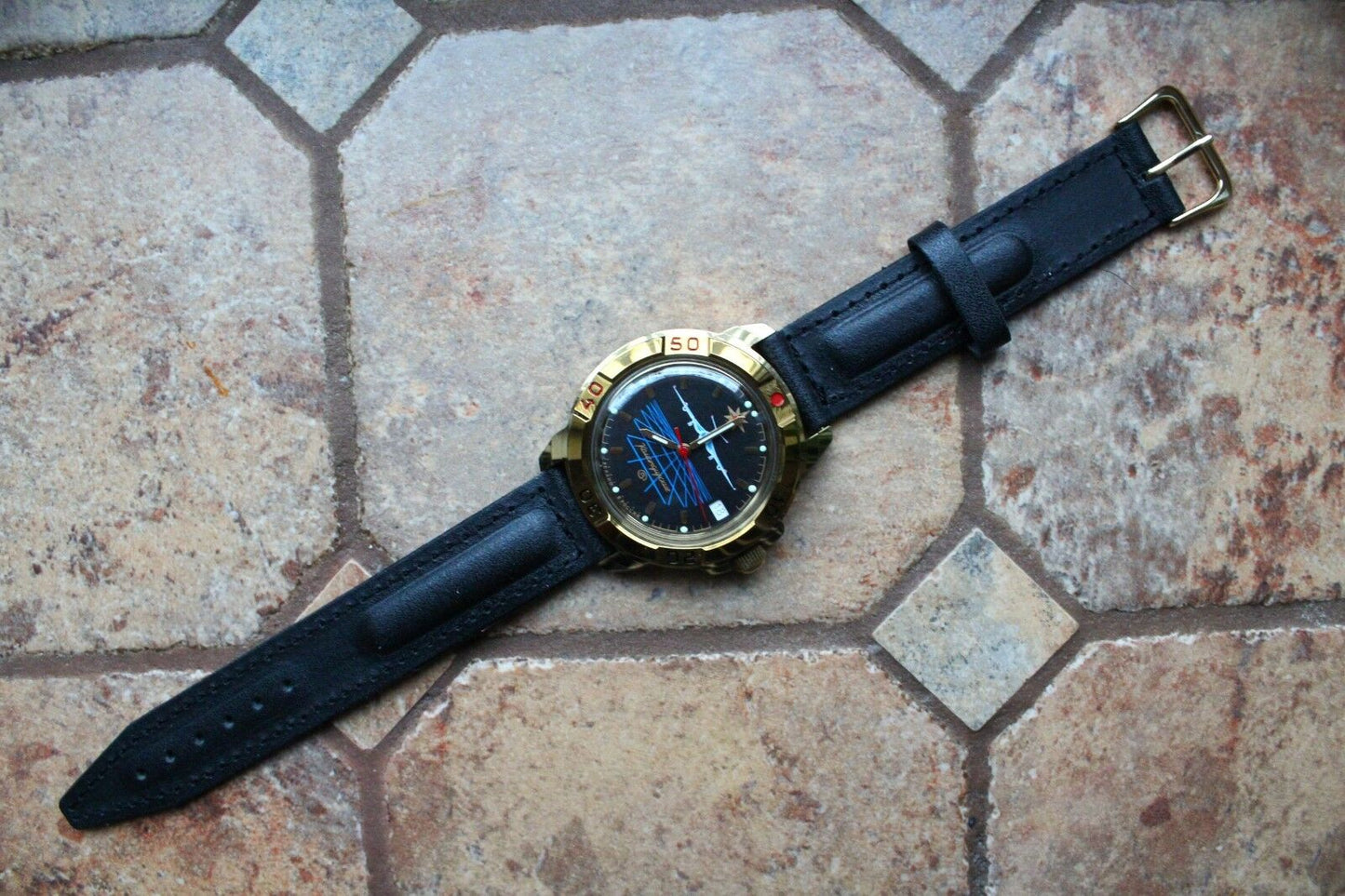 Vostok Komandirsky Military Wrist Watch # 439499 NEW