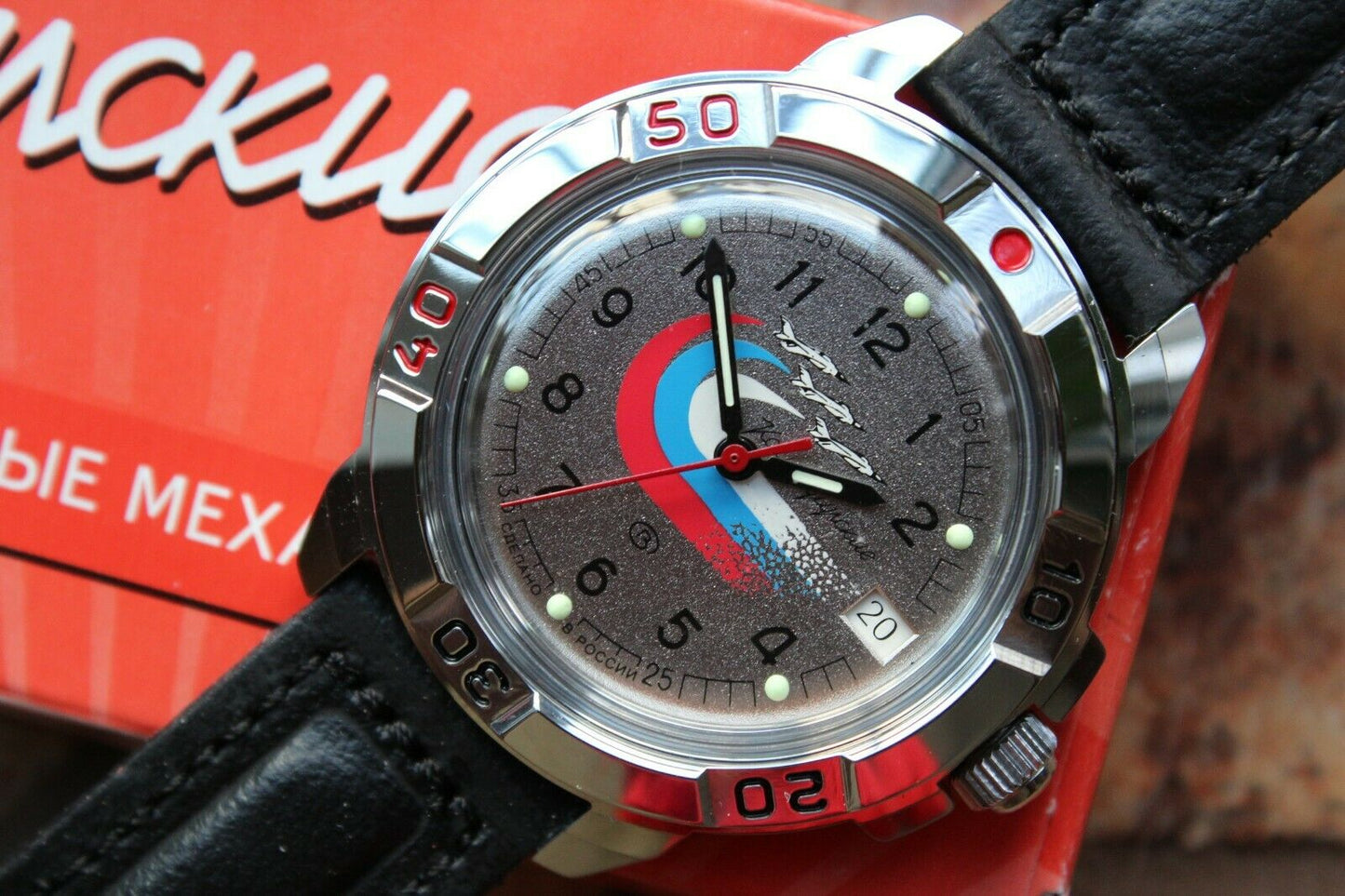 Vostok Komandirsky Military Wrist Watch # 431562 NEW