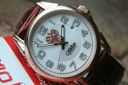 Slava Tradition Mechanical Automatic Russian Classic Wrist Watch 1613839