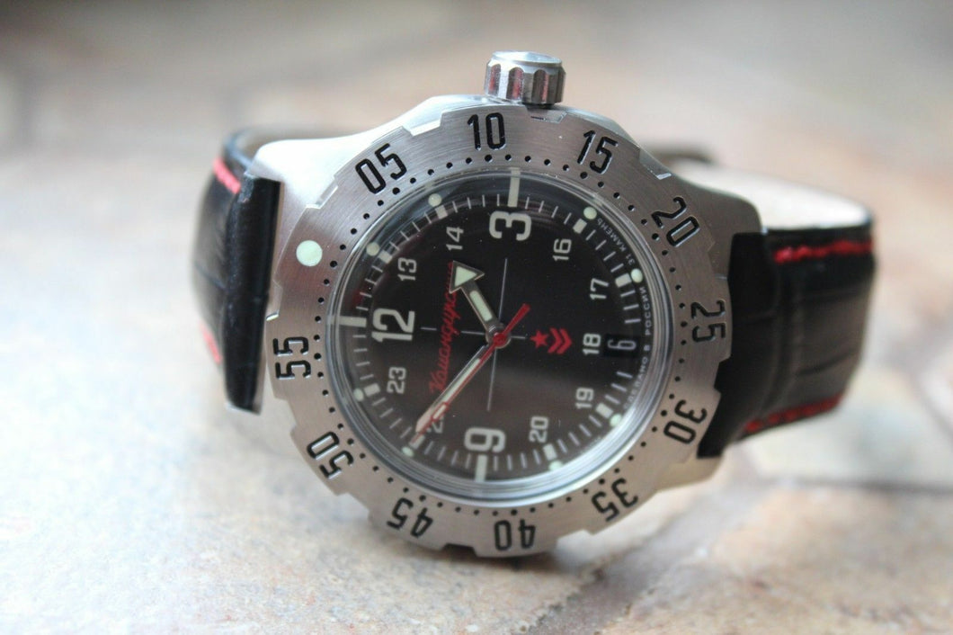 Russian Mechanical Automatic Wrist Watch VOSTOK Komandirsky K-35 350503