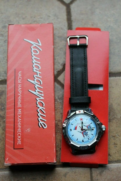 Vostok Komandirsky Russian Mechanical Military Wrist Watch Air Force 811066