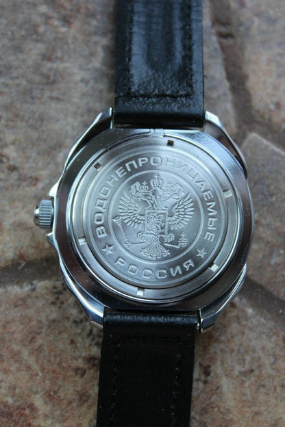 Vostok Komandirsky Russian Military Wrist Watch # 211402 NEW