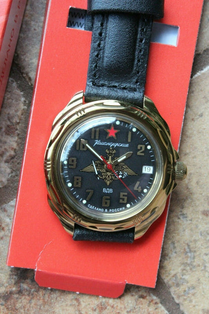 Vostok Komandirsky Russian Military Wrist Watch Airborne VDV # 219630 NEW