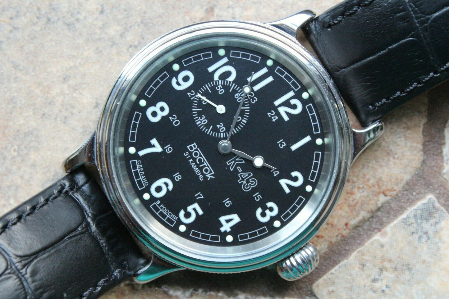Vostok Komandirsky Classic Auto Russian K-43 Retro wristwatches 540933 New