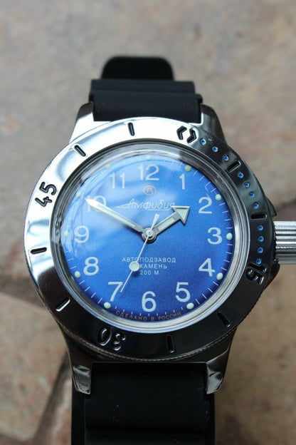 Russian Mechanical Automatic Wrist Watch VOSTOK AMPHIBIAN DIVER 120812