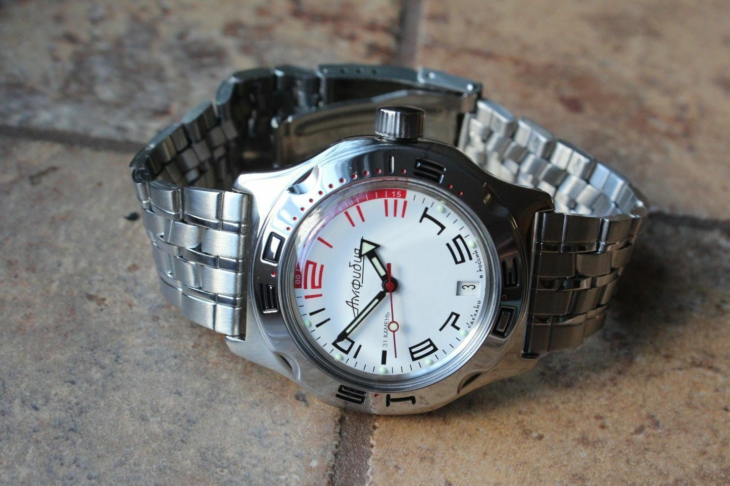 Russian Mechanical Automatic Wrist Watch VOSTOK AMPHIBIAN DIVER 100472