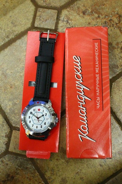 Vostok Komandirsky Military Wrist Watch # 431719 NEW
