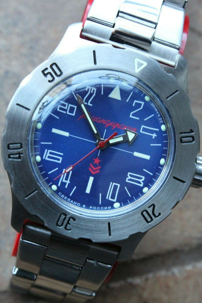 Russian Mechanical Automatic Wrist Watch VOSTOK Komandirsky K-35 350642