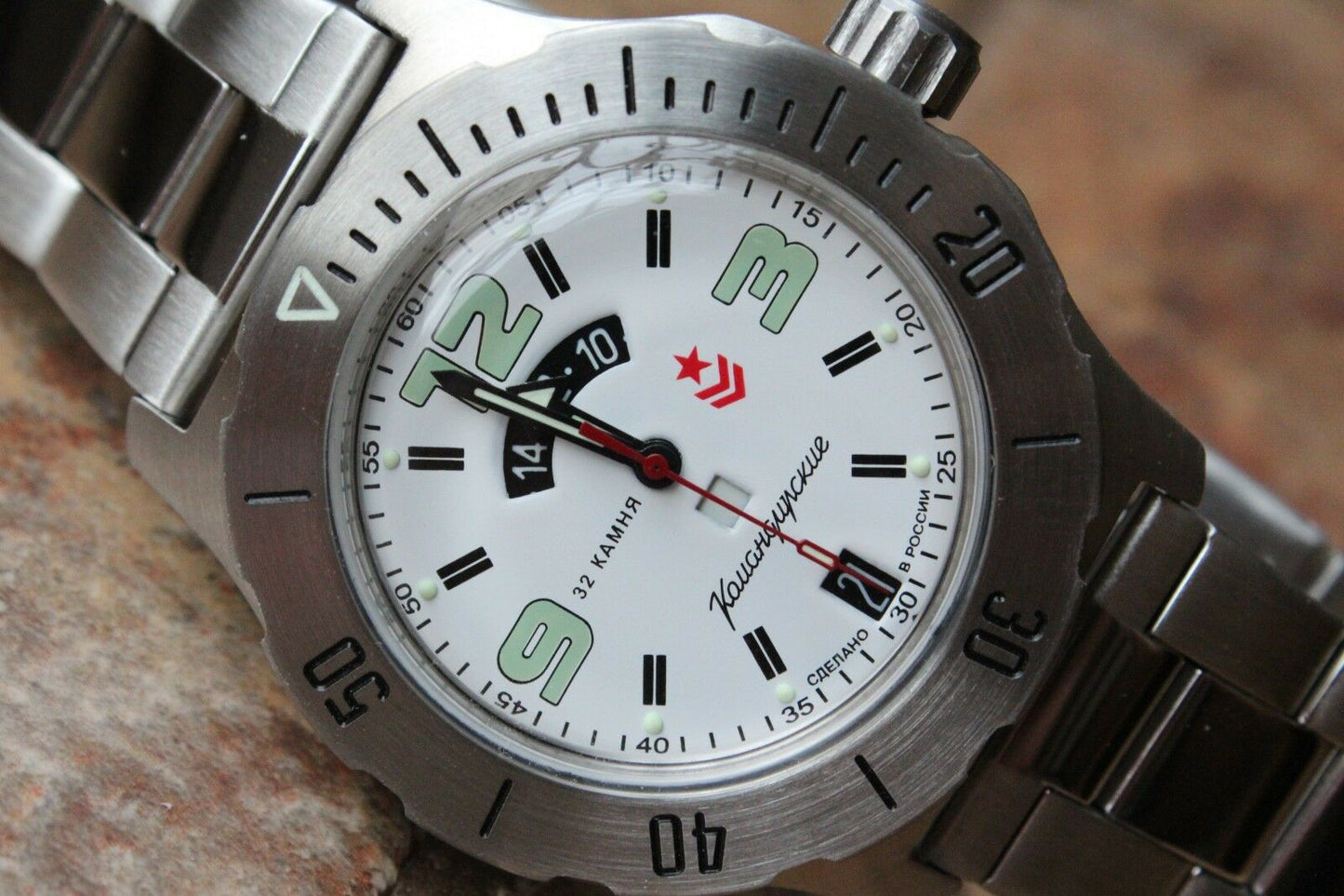 Russian Mechanical Automatic Wrist Watch VOSTOK Komandirsky K-35 350606