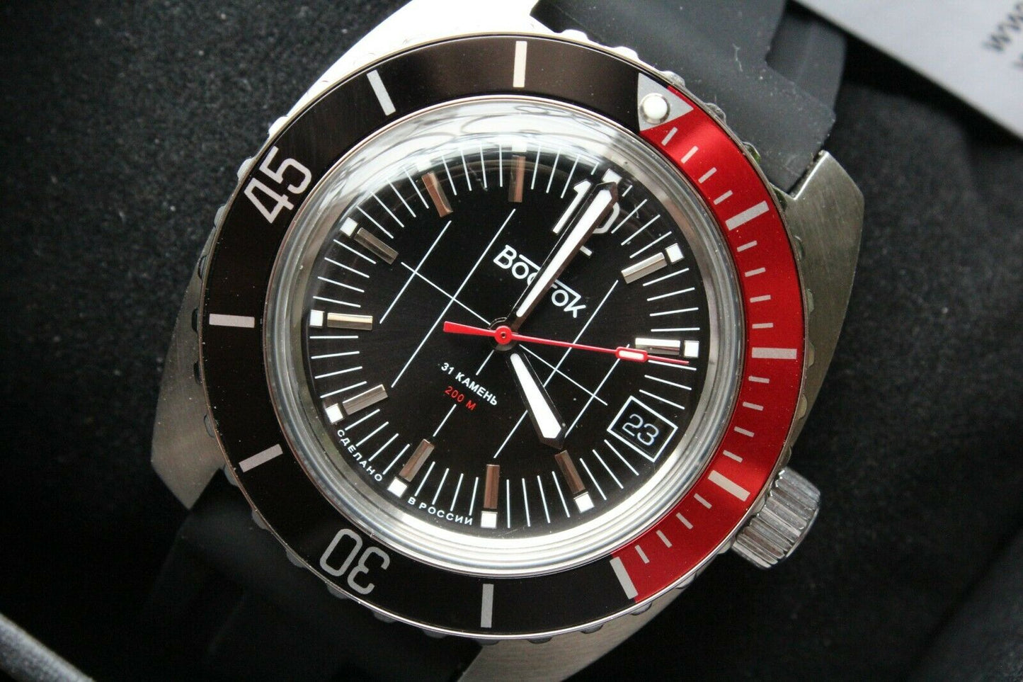 Vostok Amphibian Classic Russian Machanical Auto Diver Men's wrist watch 170864