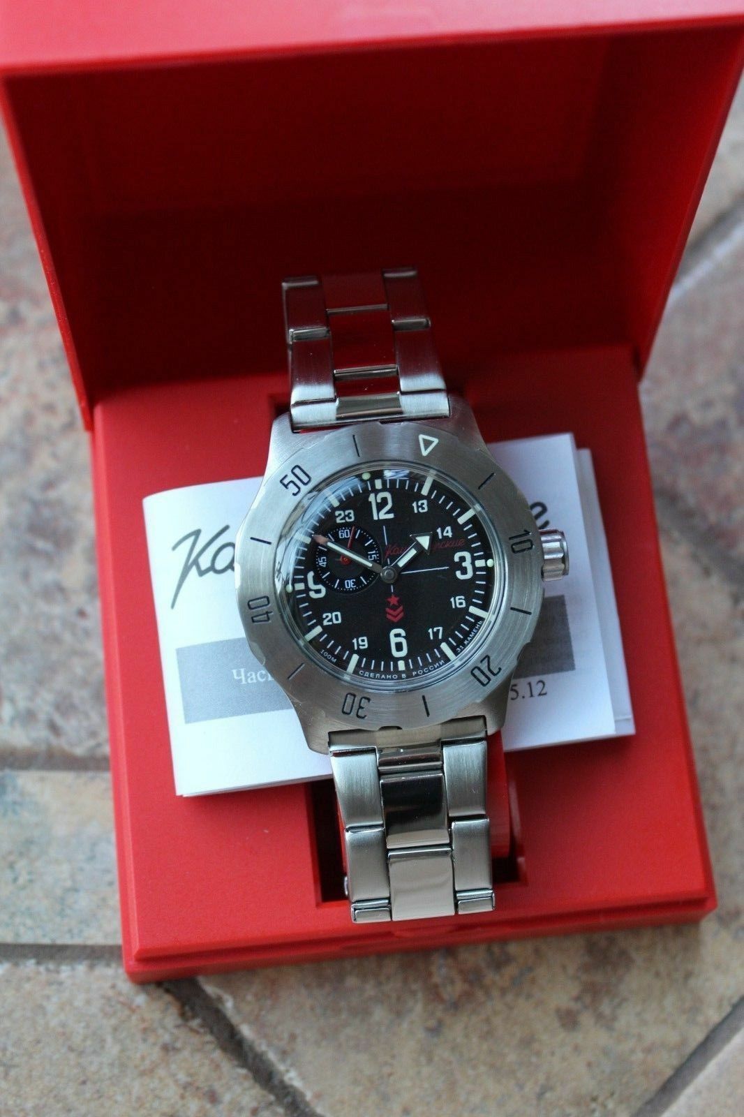 Vostok Mechanical Automatic Wrist Watch Komandirsky K-35 350504