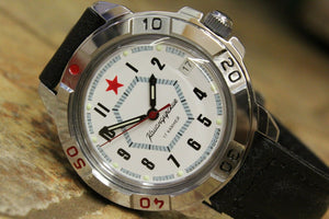 Vostok Komandirsky Military Wrist Watch # 431719 NEW