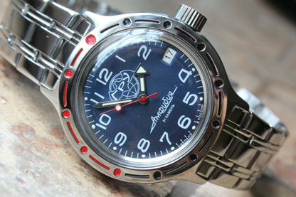 Russian Mechanical Automatic Wrist Watch VOSTOK AMPHIBIAN DIVE GRU 420866