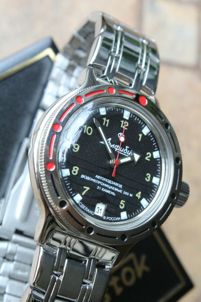 Vostok Amphibian Mechanical Automatic Wrist Watch Diver 420270