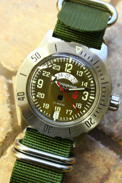 Vostok Komandirsky Mechanical Automatic Wrist Watch K-35 350754