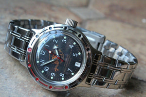 Russian Mechanical Automatic Wrist Watch VOSTOK AMPHIBIAN DIVER 420380