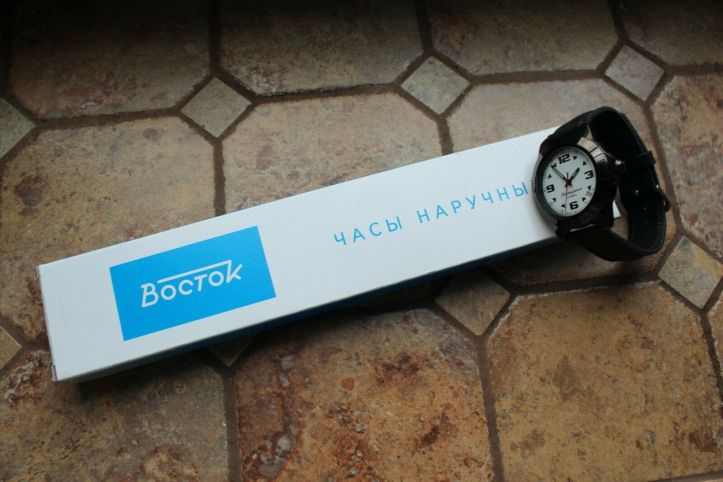 Vostok Komandirsky Mechanical Auto Russian Military Wrist Watch # 646580 NEW