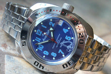 Load image into Gallery viewer, Russian Mechanical Automatic Wrist Watch VOSTOK AMPHIBIAN DIVER 710382
