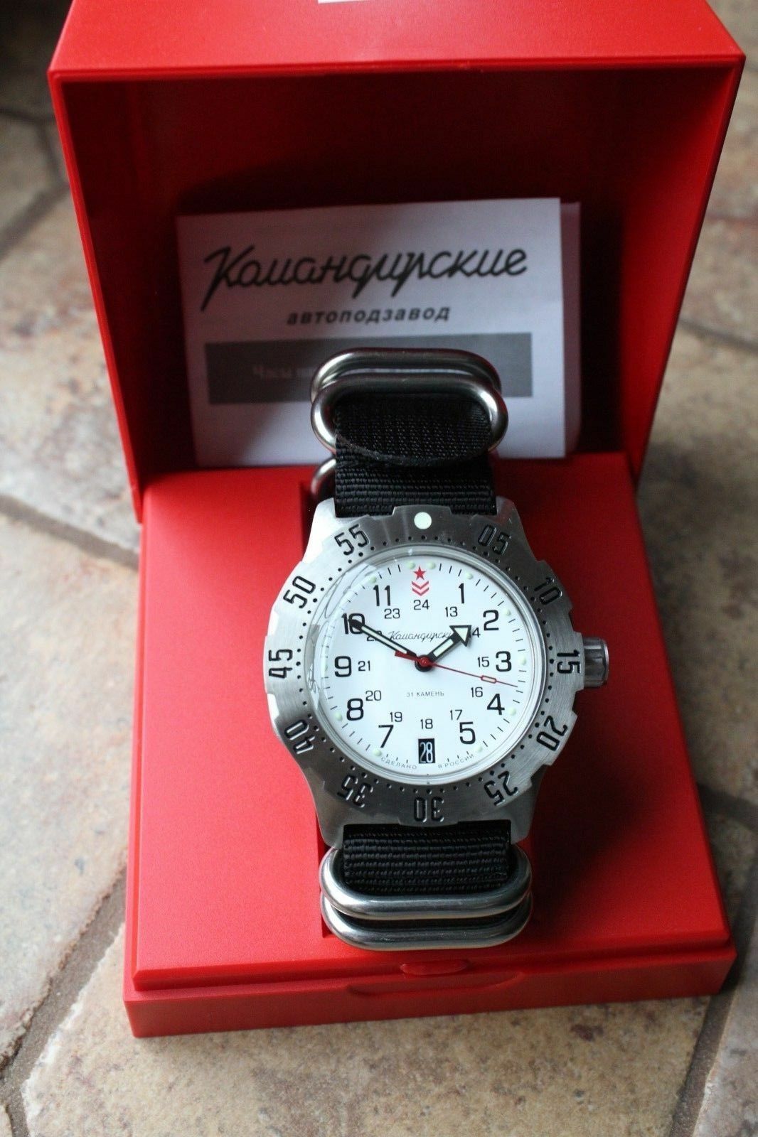 Russian Mechanical Automatic Wrist Watch VOSTOK Komandirsky K-35 350752