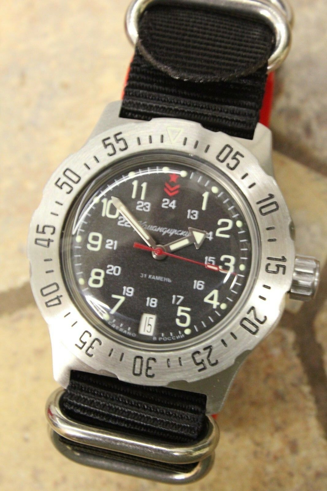 Vostok Komandirsky Mechanical Automatic Wrist Watch K-35 350751