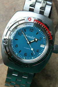 Russian Mechanical Automatic Wrist Watch VOSTOK AMPHIBIAN DIVER Custom 090367