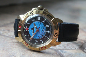 Vostok Komandirsky Military Wrist Watch # 439163 NEW