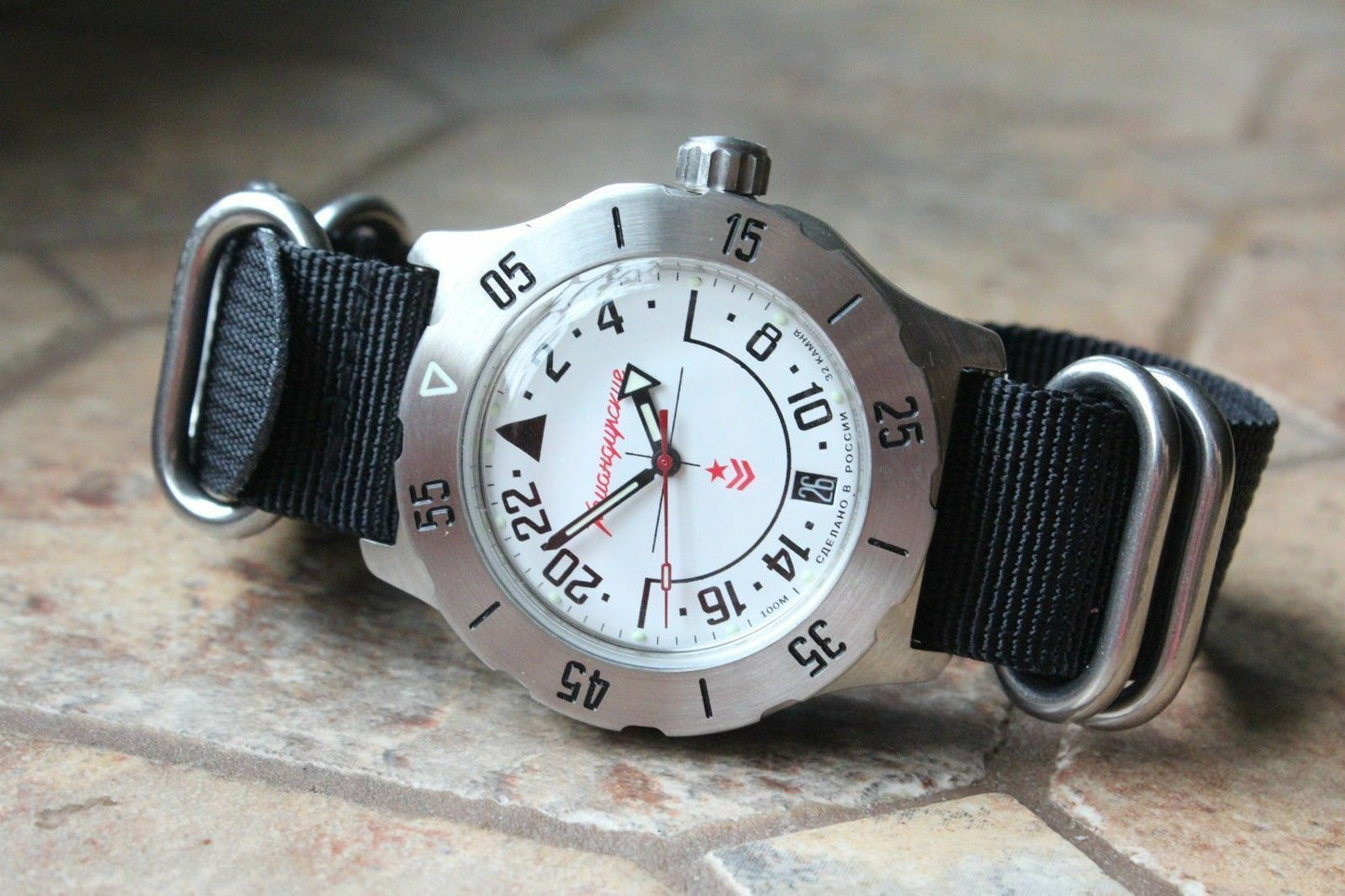 Vostok Komandirsky Mechanical Automatic Wrist Watch K-35 350607