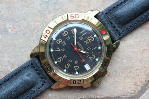 Vostok Komandirsky Military Wrist Watch # 439782 NEW