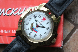 Vostok Komandirsky Military Wrist Watch # 439277 NEW
