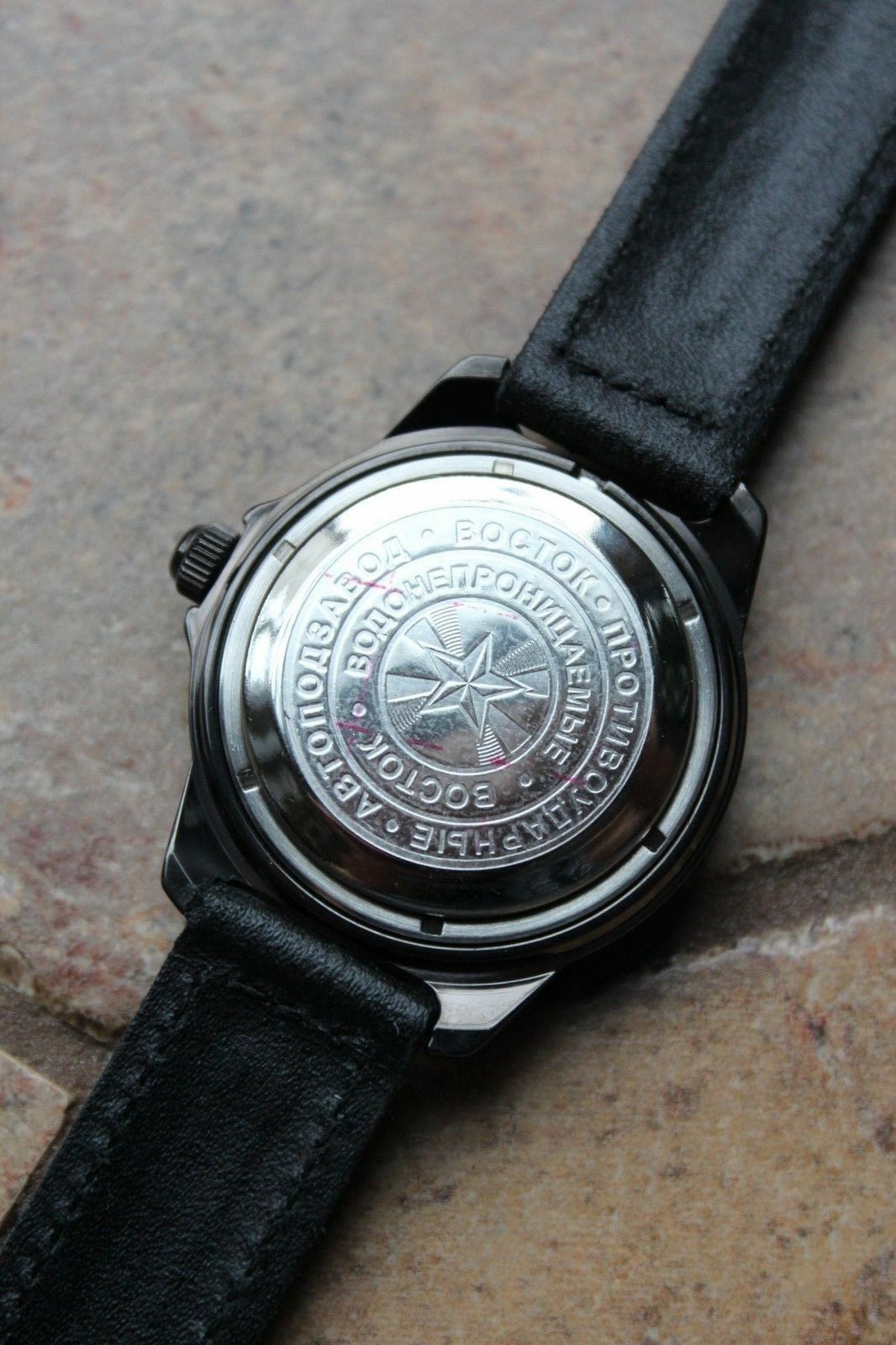 Vostok Komandirsky Auto Russian Military Wrist Watch # 646578 NEW