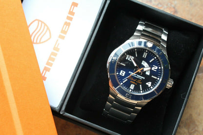 Vostok Amphibian 440795 Automatic Black Sea Russian mens wrist watch New 2019