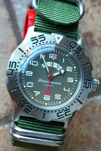 Russian Mechanical Automatic Wrist Watch VOSTOK Komandirsky K-35 350755