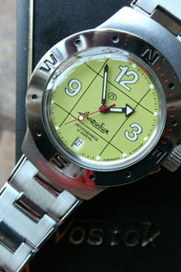 Vostok Amphibian Auto Russian diver wrist watch 060142