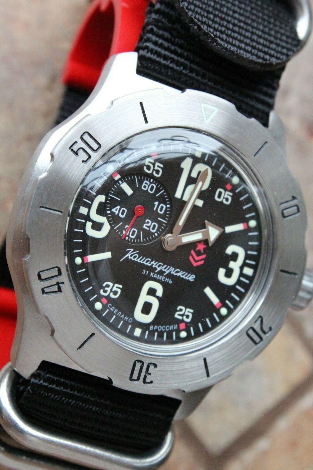 Vostok Komandirsky Mechanical Automatic Wrist Watch K-35 350748