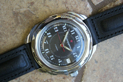 Vostok Komandirsky 211186 Classic Russian Mechanical Military Wrist Watch