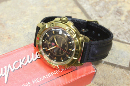 Vostok Komandirsky Military Wrist Watch # 439399 NEW