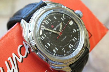 Vostok Komandirsky 211186 Classic Russian Mechanical Military Wrist Watch