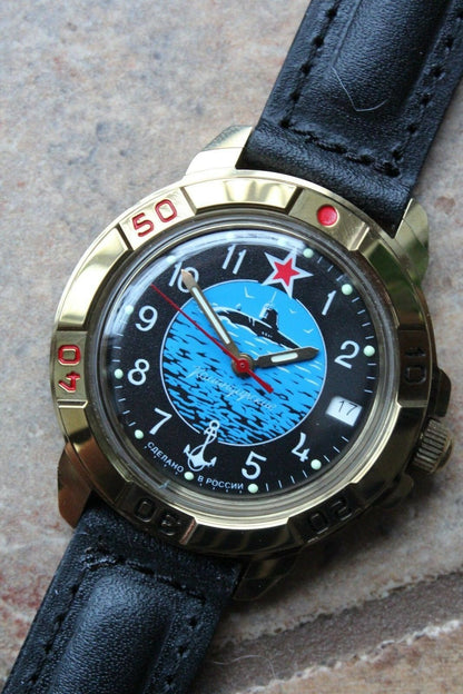 Vostok Komandirsky Military Wrist Watch # 439163 NEW