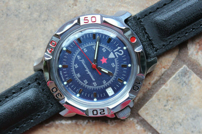 Vostok Komandirskie Mechanical Military Russian wrist watch Star 811398