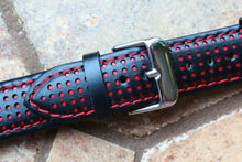 Load image into Gallery viewer, Genuine Leather Military Watch Strap Bright Night B1
