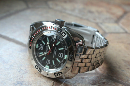 Russian Mechanical Automatic Wrist Watch VOSTOK AMPHIBIAN DIVER 710640