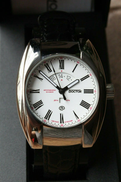 Russian Mechanical Automatic Wrist Watch Vostok Megapolis Prestige Rare 970025