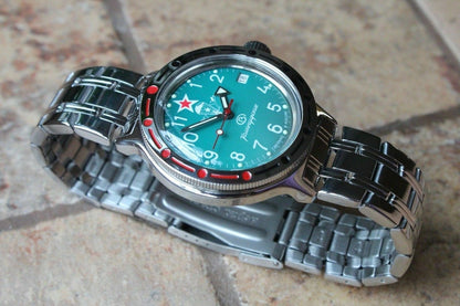 Russian Mechanical Automatic Wrist Watch VOSTOK AMPHIBIAN DIVER 420307
