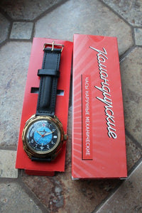 Vostok Komandirsky Russian Military Wrist Watch # 219163 NEW