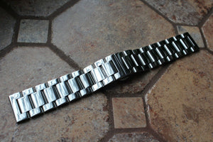 Stainless Steel Link Bracelet Metal Strap Watch Band Butterfly Buckle 14-26 mm