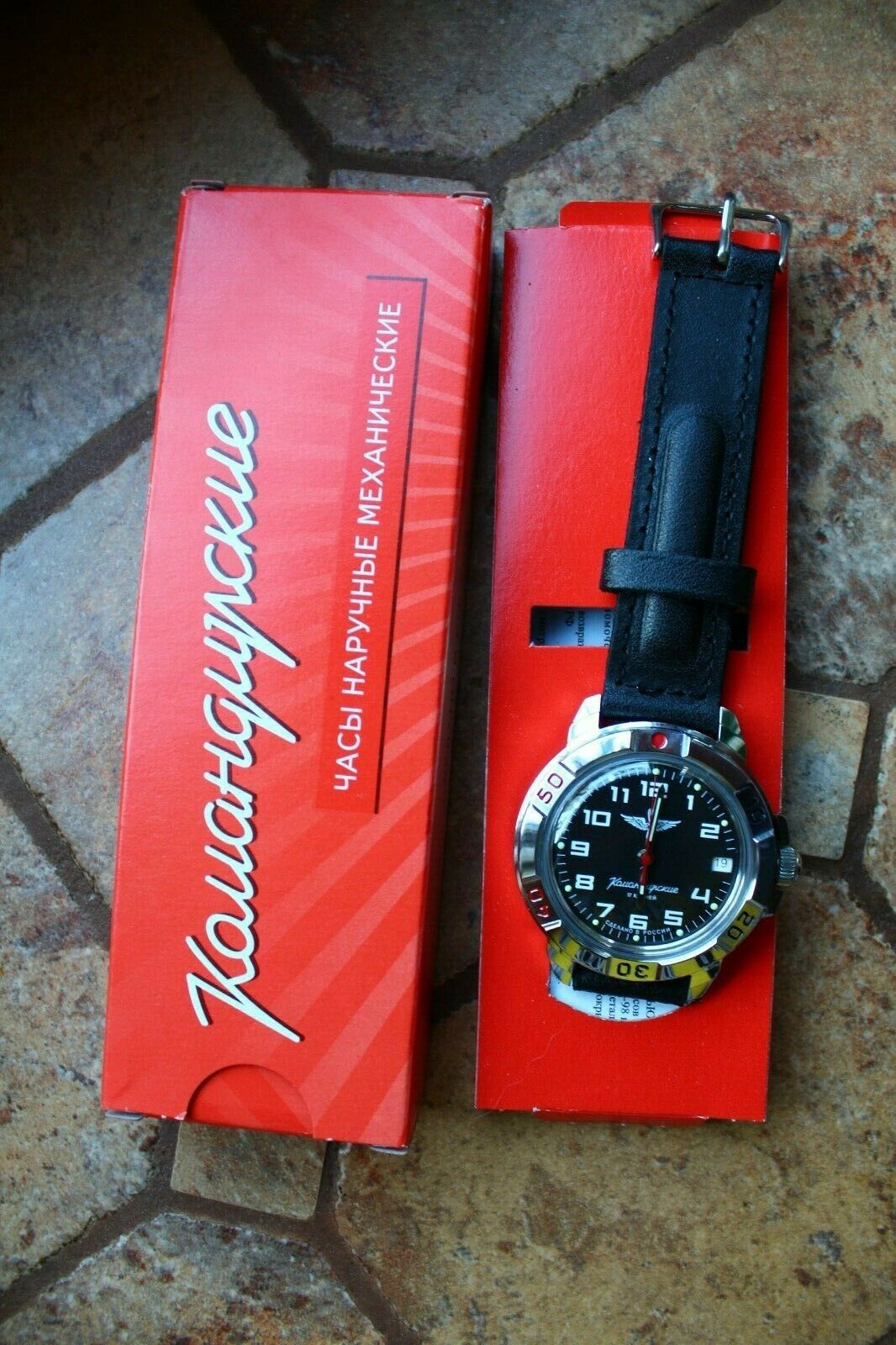 Vostok Komandirsky Military Wrist Watch # 431941 NEW