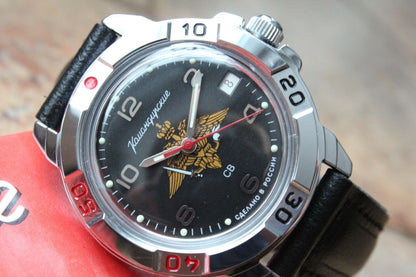 Vostok Komandirsky Military Wrist Watch # 431627 NEW