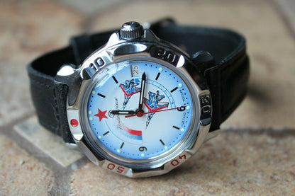 Vostok Komandirsky Russian Mechanical Military Wrist Watch Air Force 811066