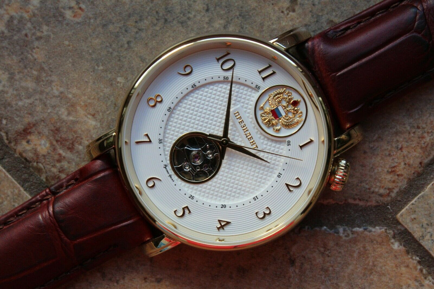 Russian President 4936043 Mechanical Automatic Men's Wrist Watch Poljot
