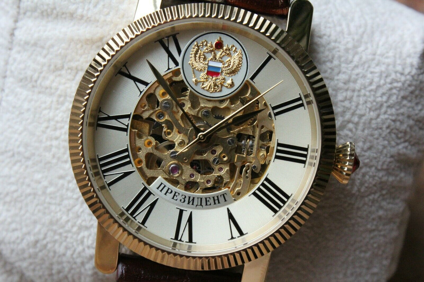 Russian President 4506160 Mechanical Automatic Men's Wrist Watch Poljot